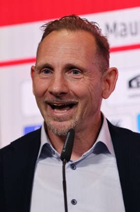 Coach Mauro Lustrinelli PK Press conference to introduce the new head coach Sport Football Soccer Bundesliga Men DFL Season 2025 2026 21 05 2026 1 FC Union Berlin FCU DFL regulations prohibit any use of photographs as image sequences and or quasi video