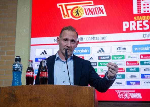 Soccer, Men, Season 2025 2026, 1 Bundesliga, 1 FC Union Berlin, Press conference, Coach Mauro Lustrinelli 1 FC Union Berlin , 21 05 2026, Copyright: xMatthiasxKochx