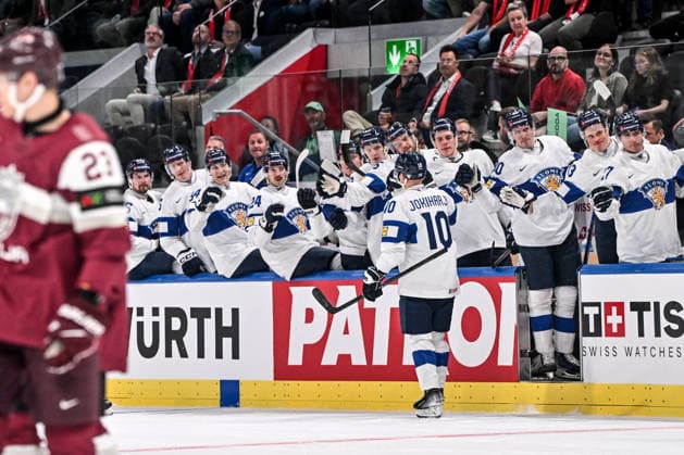 ZURICH, SWITZERLAND MAY 21 Henri Jokiharju of Finland celebrates his goal during the 2026 IIHF Ice Hockey World Championship Switzerland game between Latvia and Finland at Swiss Life Arena on May 21, 2026 in Zurich, Zurich Zurich Swiss Life Arena Zurich Switzerland Copyright: xJustPictures.ch AndreaxBrancax jp-en-EuSpIm-JP7_ANB_Lat_Fin_21052026_9950