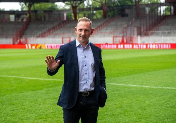 Soccer, Men, Season 2025 2026, 1 Bundesliga, 1 FC Union Berlin, Press conference, Coach Mauro Lustrinelli 1 FC Union Berlin at Stadion An der Alten Försterei, 21 05 2026, Copyright: xMatthiasxKochx