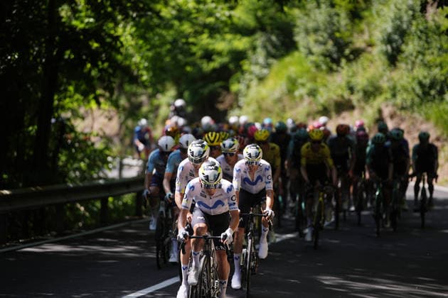 The pack rides during Stage 12 of the Giro d™Italia, from Imperia to Novi Ligure, Italy, Thursday, May 21, 2026.  Copyright: xMarcoxAlpozzi LaPressex