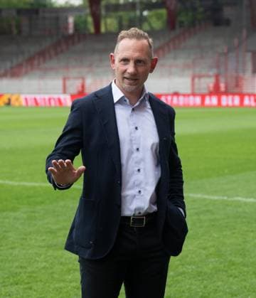Soccer, Men, Season 2025 2026, 1 Bundesliga, 1 FC Union Berlin, Press conference, Coach Mauro Lustrinelli 1 FC Union Berlin at Stadion An der Alten Försterei, 21 05 2026, Copyright: xMatthiasxKochx