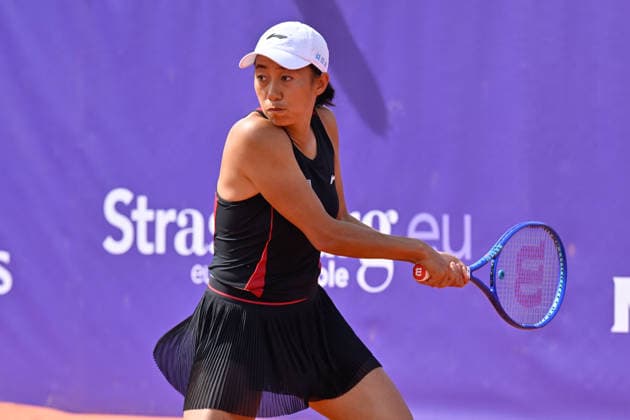 Tennis -Internationaux de Strasbourg 2026 - WTA, Tennis Damen - 21 05 2026 - Tennis -Internationaux de Strasbourg 2026 - WTA - 21 05 2026 - Shuai Zhang - Chine StrasbourgFrance  Copyright: xChryslenexCaillaud Psnewzx