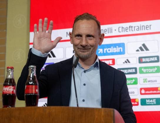 Soccer, Men, Season 2025 2026, 1 Bundesliga, 1 FC Union Berlin, Press conference, Coach Mauro Lustrinelli 1 FC Union Berlin , 21 05 2026, Copyright: xMatthiasxKochx