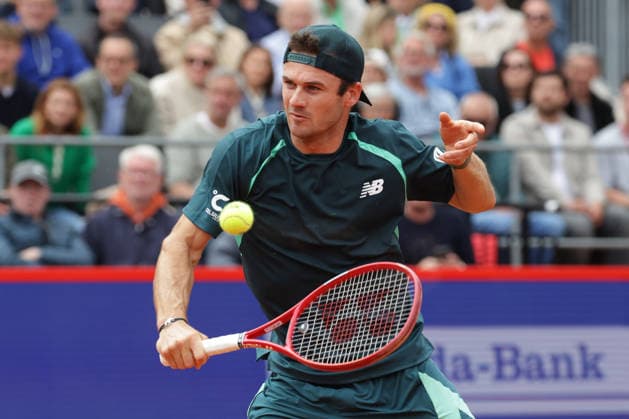 2026 05 21, xFSx, Bitpanda Open Hamburg ATP500, quarterfinals, mens tennis tournament in Hamburg , Am Rothembaum in Hamburg , Tommy Paul USA plays a backhand Copyright: HMBxMedia FernandoxSoares