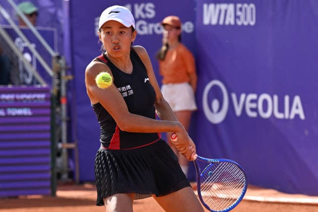 Tennis -Internationaux de Strasbourg 2026 - WTA, Tennis Damen - 21 05 2026 - Tennis -Internationaux de Strasbourg 2026 - WTA - 21 05 2026 - Shuai Zhang - Chine StrasbourgFrance  Copyright: xChryslenexCaillaud Psnewzx