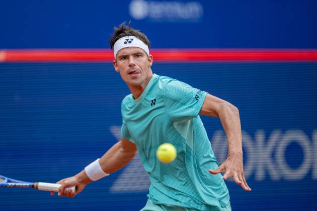 Quarterfinals, Tommy Paul USA Daniel Altmaier GER Tennis, Bitpanda Hamburg Open, ATP 500 Tour Hamburg, Germany, 21 05 26 Quarterfinals, Tommy Paul USA Daniel Altmaier GER at Tennis Gelände Rotherbaum on 21 05 2026 in Hamburg, Germany Photo by Axel Kaste Daniel Altmaier GER Hamburg Tennis Gelände Rotherbaum Free Hanseatic City of Hamburg Germany HH-Open Altmaier - Paul 21.5.26 LR-2746