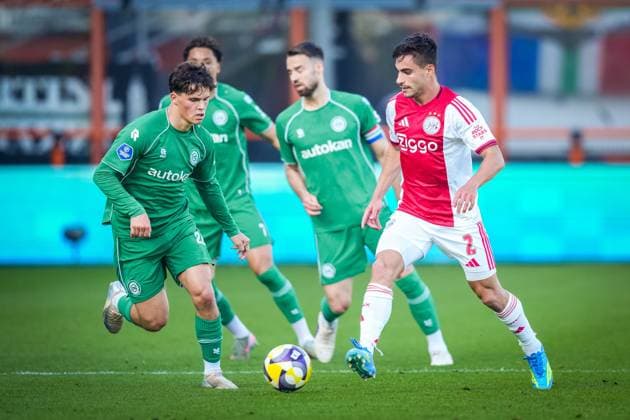 VOLENDAM , 21-05-2026 , Kras Stadium, season 2025 2026 , Play-offs for European football , Dutch Eredivisie Football . Match between Ajax and FC Groningen , picture shows Ajax player Lucas Rosa Ajax - Groningen (play off)  x203865209x Copyright: