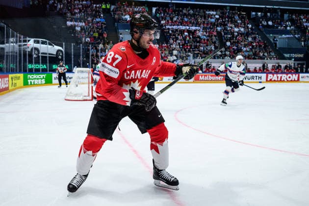 260521 Sidney Crosby of Canada during the 2026 IIHF Ice Hockey World Championship between Canada and Norway on May 21, 2026 in Fribourg Photo Jesper Zerman BILDBYRAN kod JZ JZ0724 ishockey ice hockey ishockey vm 2026 vm 2026 iihf world championship kanada canada norge norway bbeng  Copyright: JESPERxZERMAN BB260521JZ121