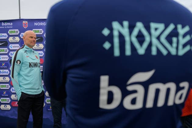 260521 Head coach Stale Solbakken of the Norwegian national football team during a presentation of the squad selection ahead of the FIFA World Cup on May 21, 2026 in Grue Photo Vegard Grott BILDBYRAN kod VG VG0924 bbeng fotball fotball soccer norge norway press conference pressekonferanse fifa world cup fotball vm vm 2026 uttak kirkenaer  Copyright: VEGARDxGRoTT BB260521VG002