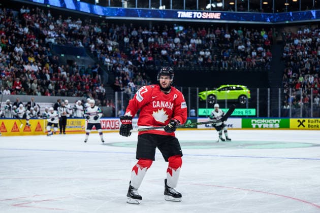 260521 Sidney Crosby of Canada during the 2026 IIHF Ice Hockey World Championship between Canada and Norway on May 21, 2026 in Fribourg Photo Jesper Zerman BILDBYRAN kod JZ JZ0724 ishockey ice hockey ishockey vm 2026 vm 2026 iihf world championship kanada canada norge norway bbeng  Copyright: JESPERxZERMAN BB260521JZ132