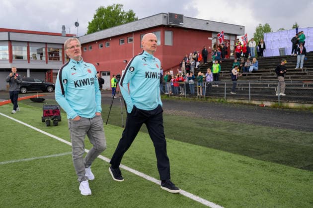 260521 Head coach Stale Solbakken of the Norwegian national football team during a presentation of the squad selection ahead of the FIFA World Cup on May 21, 2026 in Grue Photo Vegard Grott BILDBYRAN kod VG VG0924 bbeng fotball fotball soccer norge norway press conference pressekonferanse fifa world cup fotball vm vm 2026 uttak kirkenaer  Copyright: VEGARDxGRoTT BB260521VG003