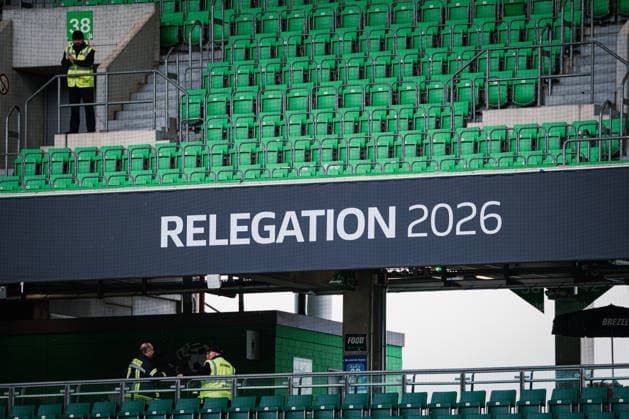 Relegation VfL Wolfsburg vs SC Paderborn, 21 05 2026 Relegation 2026, inscription in the stadium Football, 1 Bundesliga, Relegation, first leg VfL Wolfsburg vs SC Paderborn on 21 05 2026 in the Volkswagen Arena, Wolfsburg DFL REGULATIONS PROHIBIT ANY USE OF PHOTOGRAPHS AS IMAGE SEQUENCES AND OR QUASI VIDEO Copyright: xBEAUTIFULxSPORTS Tonhäuserx