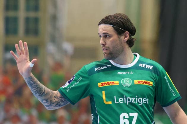 Germany Handball Bundesliga 2025 2026, Matchday 32 SC DHfK Leipzig v MT Melsungen, Quarterback Immobilien Arena Leipzig Dean Bombac SC DHfK Leipzig, 67 Copyright: xLucasxWalterx
