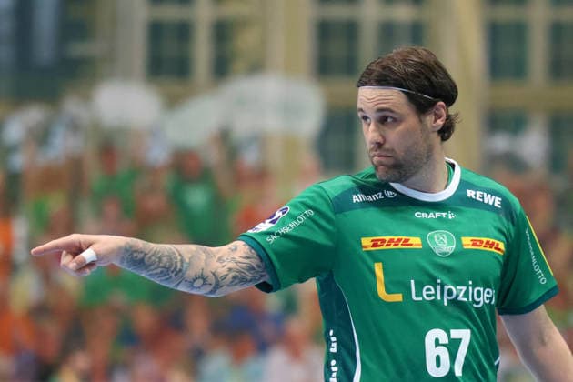 Germany Handball Bundesliga 2025 2026, Matchday 32 SC DHfK Leipzig v MT Melsungen, Quarterback Immobilien Arena Leipzig Dean Bombac SC DHfK Leipzig, 67 Copyright: xLucasxWalterx