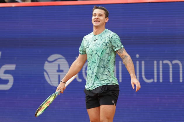 2026 05 21, xFSx, Bitpanda Open Hamburg ATP500, quarterfinals, mens tennis tournament in Hamburg , Am Rothembaum in Hamburg , Camilo Ugo Carabelli ARG smiles Copyright: HMBxMedia FernandoxSoares
