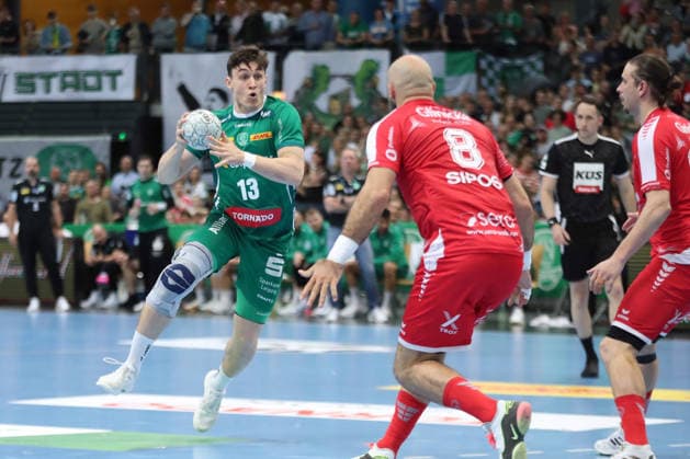 Handball DAIKIN HBL, SC DHfK Leipzig MT Melsungen 21 05 2026 Matej Klima 13, SC DHfK Leipzig Handball, DAIKIN HBL, 1 Bundesliga, Season 2025 2026, 32 Matchday SC DHfK Leipzig vs MT Melsungen on 21 05 2026 at the Quarterback Immobilien Arena Leipzig Copyright: xBEAUTIFULxSPORTS JanxKaeferx