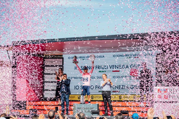 2026 Giro d Italia Stage 12 Picture by Zac Williams SWpix.com - 21 05 2026 - Cycling - 2026 Giro d Italia - Stage 12 - Imperia to Novi Ligure - Alfonso Eulalio, Bahrain Victorious. Copyright: x xSWpix.comx(t axPhotographyxHubxLtd)xZacxWilliams SWpix.comx SWP-2645