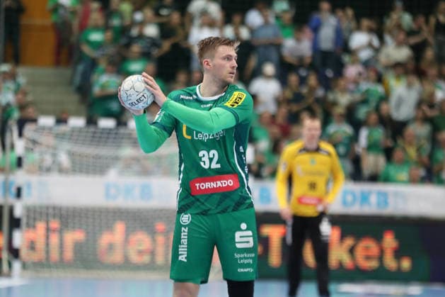 Handball DAIKIN HBL, SC DHfK Leipzig MT Melsungen 21 05 2026 Franz Semper 32, SC DHfK Leipzig Handball, DAIKIN HBL, 1 Bundesliga, Season 2025 2026, 32 Matchday SC DHfK Leipzig vs MT Melsungen on 21 05 2026 at the Quarterback Immobilien Arena Leipzig Copyright: xBEAUTIFULxSPORTS JanxKaeferx