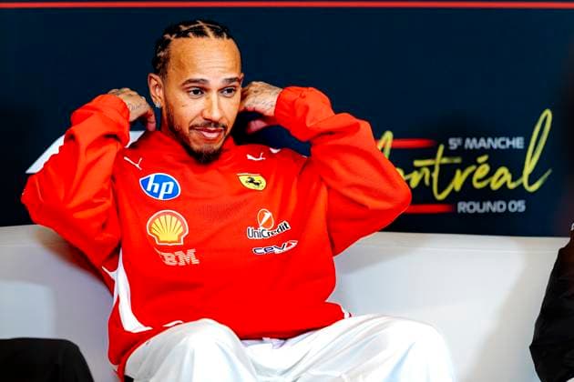 MONTREAL Formula 1 driver Lewis Hamilton of Scuderia Ferrari HP during the Formula 1 Canada Race at the Circuit Gilles Villeneuve on May 21, 2026 in Montreal, Canada Photo by DeFodi Images