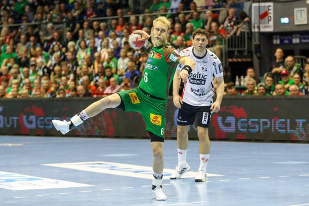 21 05 2026, xgox, Handball Daikin HBL SC Magdeburg SG Flensburg Handewitt emspor, v l Matthias Musche Magdeburg, 6 at Siebenmeter Magdeburg