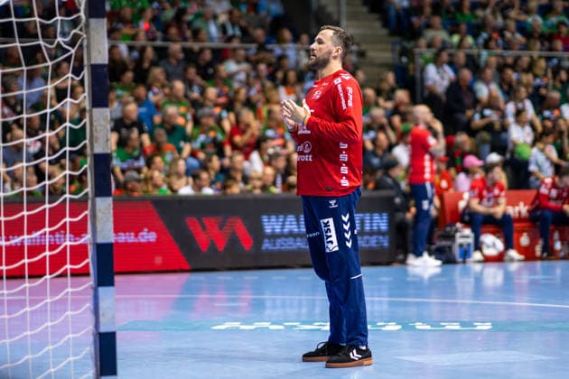 Germany HBL DAIKIN Handball Bundesliga 2025 2026, Matchday 30 SC Magdeburg vs SG Flensburg Handewitt GETEC Arena Magdeburg Benjamin Buric SG Flensburg Handewitt, 1 single image Copyright: xTomxLauruschkatx