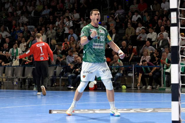 DEU, DHB, 1 HBL, Fuechse Berlin vs Hannover Burgdorf, 21 05 2026, Max Schmeling Halle, Berlin, DEU, DHB, 1 HBL, Fuechse Berlin vs Hannover Burgdorf, in the picture Mijajlo Marsenic Fuechse Berlin 93 nordphotoxGmbHx xEngler nph00076