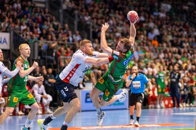 Germany HBL DAIKIN Handball Bundesliga 2025 2026, Matchday 30 SC Magdeburg vs SG Flensburg Handewitt GETEC Arena Magdeburg Felix Claar SC Magdeburg, 7 on the ball Copyright: xTomxLauruschkatx