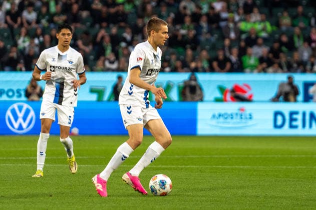 Germany Soccer, Relegation 2026, First leg, VfL Wolfsburg SC Paderborn on 21 05 in Wolfsburg, Volkswagen Arena Filip Bilbija SC Paderborn 7 Copyright: xSvenxHeidmannx