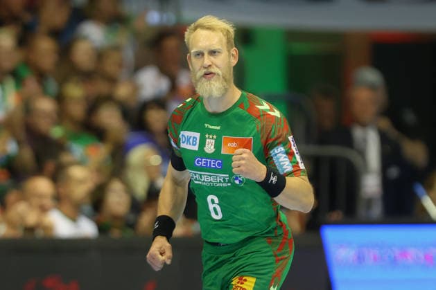 21 05 2026, xtgx, Handball, Daikin HBL, SC Magdeburg SG Flensburg Handewitt v l Matthias Musche Magdeburg, 6 Jubel, Torjubel, jubelt ueber das Tor, celebrate the goal, celebration Magdeburg