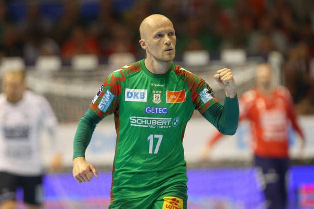 21 05 2026, xtgx, Handball, Daikin HBL, SC Magdeburg SG Flensburg Handewitt v l Tim Hornke Magdeburg, 17 Jubel, Torjubel, jubelt ueber das Tor, celebrate the goal, celebration Magdeburg
