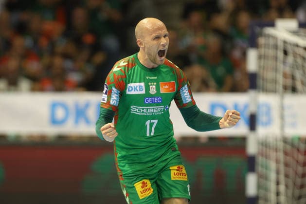 21 05 2026, xtgx, Handball, Daikin HBL, SC Magdeburg SG Flensburg Handewitt v l Tim Hornke Magdeburg, 17 Jubel, Torjubel, jubelt ueber das Tor, celebrate the goal, celebration Magdeburg