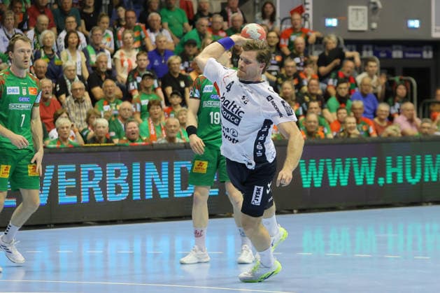 21 05 2026, xtgx, Handball, Daikin HBL, SC Magdeburg SG Flensburg Handewitt v l Johannes Golla Flensburg, 4 wirft Tor, Torschuetze, erzielt Tor, Treffer, scores the goal Magdeburg