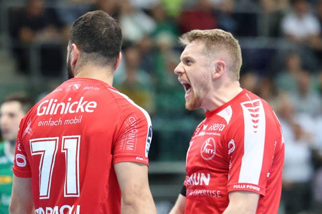 Germany Handball Bundesliga 2025 2026, Matchday 32 SC DHfK Leipzig v MT Melsungen, Quarterback Immobilien Arena Leipzig Mohamed Amine Darmoul MT Melsungen, 71 Copyright: xLucasxWalterx