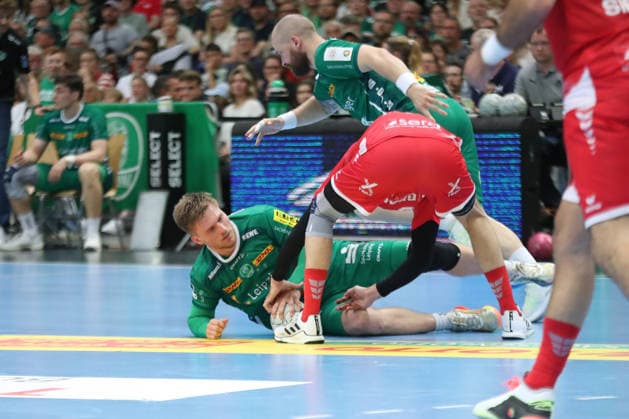 Handball DAIKIN HBL, SC DHfK Leipzig MT Melsungen 21 05 2026 Franz Semper 32, SC DHfK Leipzig on the ground Handball, DAIKIN HBL, 1 Bundesliga, Season 2025 2026, Matchday 32 SC DHfK Leipzig vs MT Melsungen on 21 05 2026 at the Quarterback Immobilien Arena Leipzig Copyright: xBEAUTIFULxSPORTS JanxKaeferx
