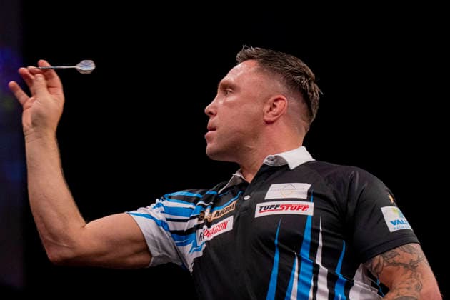 2026 BetMGM Premier League Darts, Night 16, Sheffield Gerwyn Price throws during the 2026 BetMGM Premier League Darts, Night 16 at the Utilita Arena, Sheffield, England on 21 May 2026 Credit: Alex Young Every Second Media Editorial use only. All images are copyright Every Second Media Limited. No images may be reproduced without prior permission. Copyright: xIMAGO EveryxSecondxMediax ESM-2003-0022 AlexxYoungx xEveryxSecondxMediax