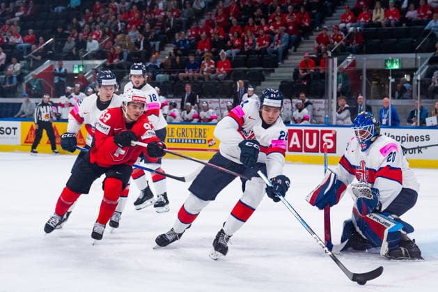 Ice hockey, World Championship, Switzerland - Great Britain