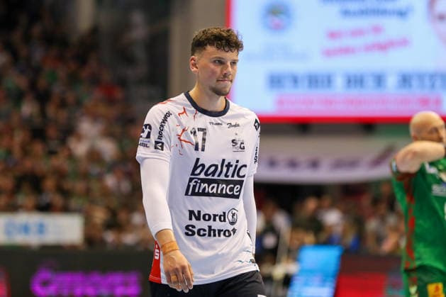 21 05 2026, xgox, Handball Daikin HBL SC Magdeburg SG Flensburg Handewitt emspor, v l Marko Grgic Flensburg, 17 disappointed, looks disappointed, disappointed Magdeburg