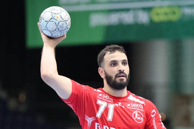 Germany Handballbundesliga 2025 2026, Matchday 32 SC DHfK Leipzig vs MT Melsungen, Quarterback Immobilien Arena Leipzig Mohamed Amine Darmoul MT Melsungen, 71 Freisteller Copyright: xLucasxWalterx