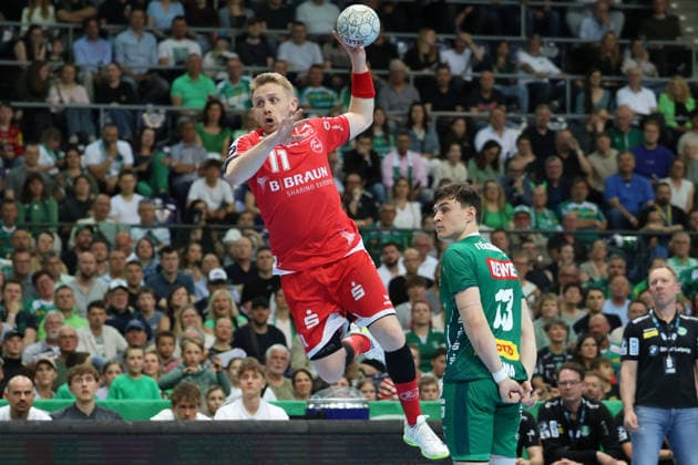 Germany Handball Bundesliga 2025 2026, Matchday 32 SC DHfK Leipzig v MT Melsungen, Quarterback Immobilien Arena Leipzig Dimitri Ignatow MT Melsungen, 11 Copyright: xLucasxWalterx