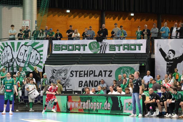 Germany Handball Bundesliga 2025 2026, Matchday 32 SC DHfK Leipzig vs MT Melsungen, Quarterback Real Estate Arena Leipzig Leipzig Fans Copyright: xLucasxWalterx
