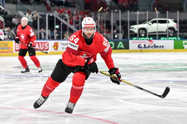 ZURICH, SWITZERLAND MAY 21 Christian Marti in action during the 2026 IIHF Ice Hockey World Championship Switzerland game between Switzerland and Great Britain at Swiss Life Arena on May 21, 2026 in Zurich, Zurich Zurich Swiss Life Arena Zurich Switzerland Copyright: xJustPictures.ch AndreaxBrancax jp-en-EuSpIm-JP7_ANB_Sui_GB_21052026_0830