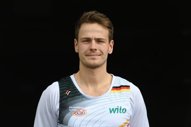 Jasper ANGL, rower, coxless foursman, portrait, portrait, portrait, single image, cropped single motif, rowing, presentation Germany eights of the 2026 season, on 21 05 2026 in Dortmund Germany Â