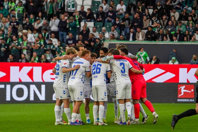 Germany Relegation Bundesliga 2025 2026, Matches Thu, 21 05 2026 VfL Wolfsburg vs SC Paderborn 07 Volkswagen Arena Wolfsburg Team photo, full screen SC Paderborn 07 Wolfsburg Copyright: xAymanxAlahmedx