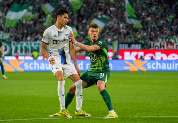 Germany Relegation Bundesliga 2025 2026, Matches Thu, 21 05 2026 VfL Wolfsburg vs SC Paderborn 07 Volkswagen Arena Wolfsburg Dzenan Pejcinovic VfL Wolfsburg, 17 Wolfsburg Copyright: xAymanxAlahmedx