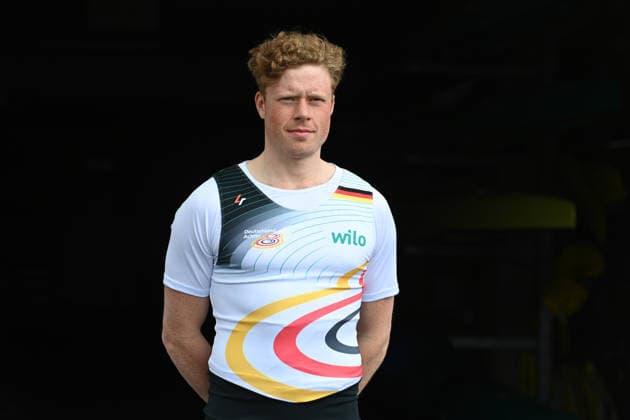 Paul KLAPPERICH, rower, Germany eights portrait, portrait, portrait, single image, cropped single motif, rowing, presentation Germany eights of the 2026 season, on 21 05 2026 in Dortmund Germany Â