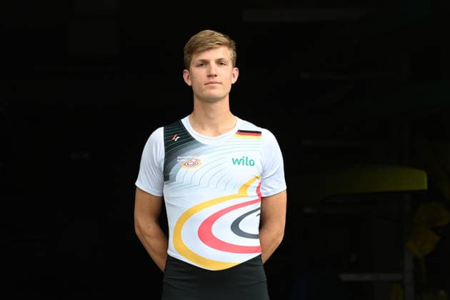 Tobias STRANGEMANN, rower, Germany eights portrait, portrait, portrait, single image, cropped single motif, rowing, presentation Germany eights of the 2026 season, on 21 05 2026 in Dortmund Germany Â