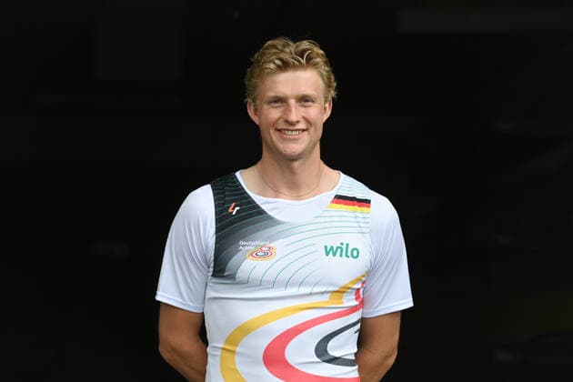 Soenke KRUSE, Sönke, rower, stroke in the German eight portrait, portrait, portrait, single image, cropped single motif, rowing, presentation Germany eight of the 2026 season, on 21 05 2026 in Dortmund Germany Â