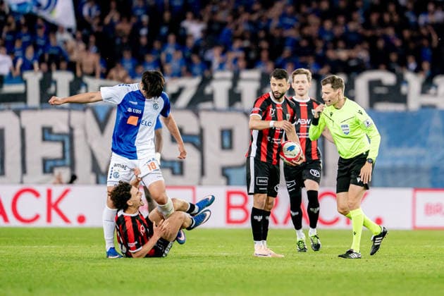 BASEL, SWITZERLAND - MAY 21: Fould of Youngjun Lee (18 Grasshopper Club Zurich) during the Brack Super League match between Grasshopper Club Zurich and FC Aarau at Letzigrund Stadium on May 21, 2026 in Zurich, Switzerland. Copyright: xPriscilaxBütlerx xSPPx Sportspressphoto_SPR151267