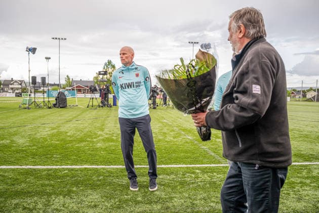 260521 Head coach Stale Solbakken of the Norwegian national football team during a presentation of the squad selection ahead of the FIFA World Cup on May 21, 2026 in Grue Photo Vegard Grott BILDBYRAN kod VG VG0924 bbeng fotball fotball soccer norge norway press conference pressekonferanse fifa world cup fotball vm vm 2026 uttak kirkenaer  Copyright: VEGARDxGRoTT BB260521VG020